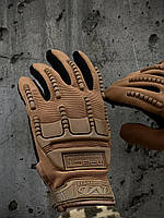 Тактические перчатки Mechanix M-pact цвет Песок с горчичными накладками Перчатки тактические