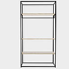 Стійка "Одіссей" 2400х1200х450мм, комплект №3. Стелаж поличковий набірний та вішало для одягу для дому та магазину, фото 3