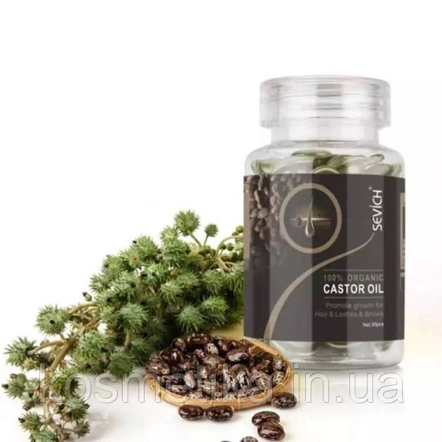 Капсулы с касторовым маслом против выпадения волос Sevich Hair Castrol ...