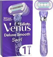 Станок для бритья женский Gillette Venus Deluxe Smooth Swirl (1кассета)