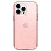 Spigen Чехол для Apple iPhone 14 Pro Max Liquid Crystal Glitter, Rose Quartz Baumar - Я Люблю Это