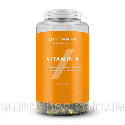Ретинол MyProtein MyVitamins Vitamin A 2400 мкг 90 капс., фото 2
