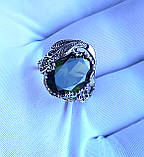 Хризоліт камінь срібний перстень, фото 6