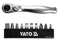 Набор отверточных насадок с трещоткой YATO YT-14390 Baumar - Гарант Качества