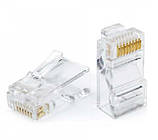 Конектор 1U EZ RJ45 Cu прохідний (пачка — 100 шт.)