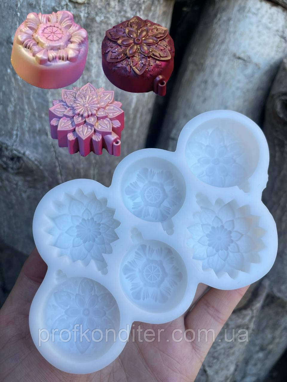 Ексклюзив! Силіконовий молд для шоколаду та ін "Ялинкові іграшки для цукерок №8", фото 1