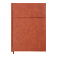 Щоденник датований 2024 (A4, 336 стор, світло-коричневий) BUROMAX ORION BM.2748-18