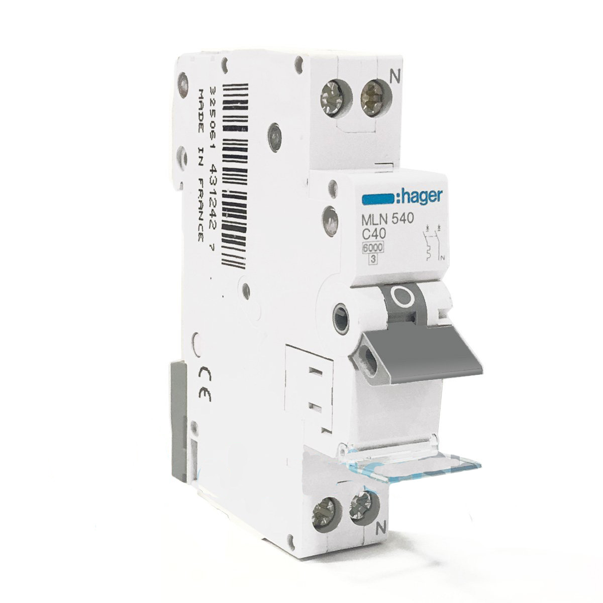 Автоматичний вимикач 1P+N 40A C MLN540 Hager