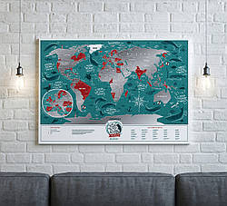 Скреч карта Travel Map Marine World