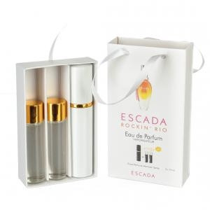 Міні-парфумерія 3в1 в сумочці Escada Rockin" Rio (Ескада Рокині Ріо) з феромонами 3x15 мл