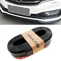 Молдинг універсальний Губа Чорний 250х5см 3М скотч (гумовий) коробка Samurai