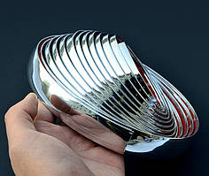 Молдинг хром  10мм-5м Плоский на окантовку вікон