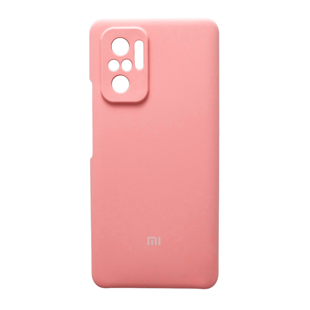 Чохол Silicone Case Premium для Xiaomi Redmi Note 10 / Note 10S / Poco M5s Pink (закритий низ)