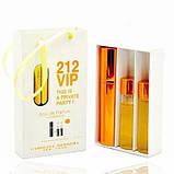 Подарункова парфуми з феромонами Carolina Herrera 212 VIP (Кароліна Хирерра 212 Віп) 3x15 мл, фото 2