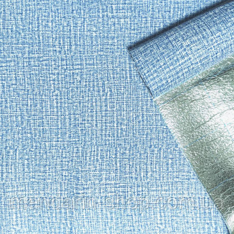 Текстурні самоклеючі шпалери Блакитні з білим 2800х500х1,5мм (SW-00001326), фото 1