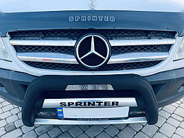 Накладки на решітку (2006+, неірж.) - Mercedes Sprinter 2006-2013 рр.