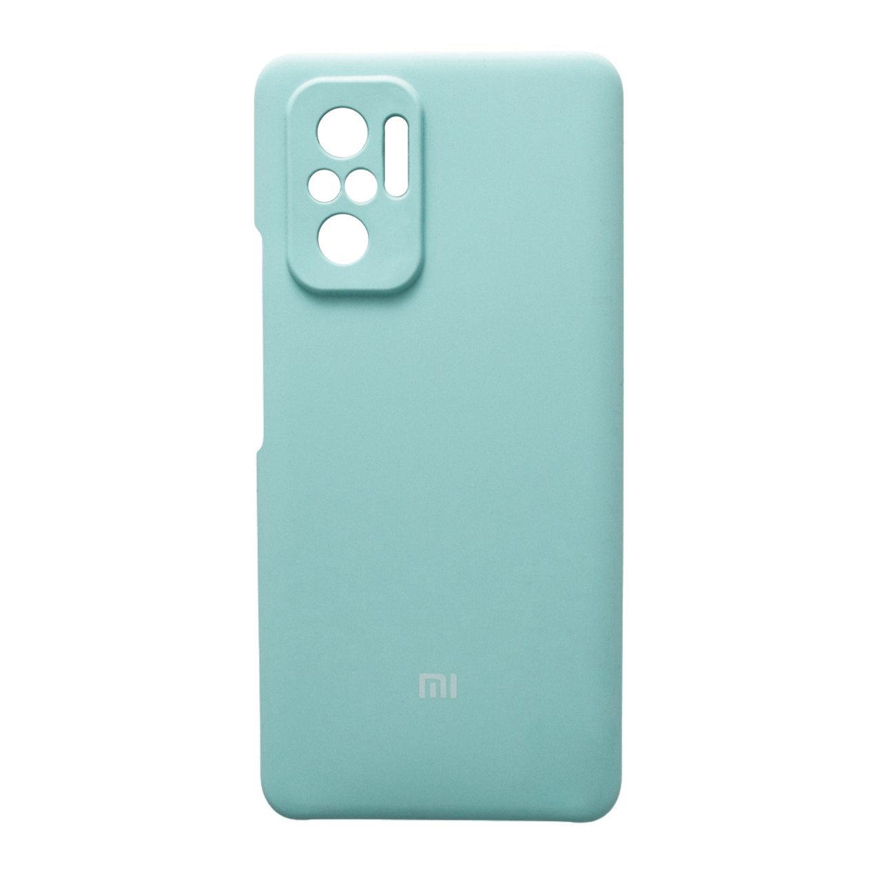 Чохол Silicone Case Premium для Xiaomi Redmi Note 10 / Note 10S / Poco M5s Turqoise (закритий низ)