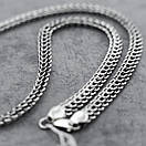 Срібна цепочка Пітон / Венеція. Ланцюг на шию срібло товстий широкий 7 мм. Довжина 50 см, фото 8