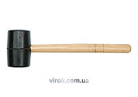 Молоток гумовий VOREL з дерев'яною ручкою, Ø=55 мм [12/60]