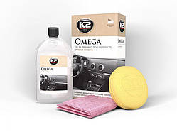 Гель для догляду за панеллю приладів 500ml "K2" Omega (аплікатор+мікрофібра) G410