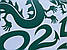 Новорічні наклейки Дракон із цифрами (декор вікон Символ 2024 Рік дракона) змій Набір S 46х32см матова Зелений, фото 8