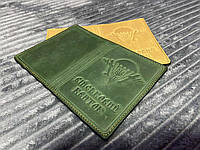 Обложка на военный билет ДШВ (десантно штурмовые войска) из винтажной кожи