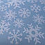 Новорічні наклейки на вікна Новорічні зимові Сніжинки 20 шт. (декор Новий рік сніг для вітрин) матова Білий, фото 8