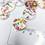 Гудзик дерев'яний лакований 2 см "Париж", фото 4