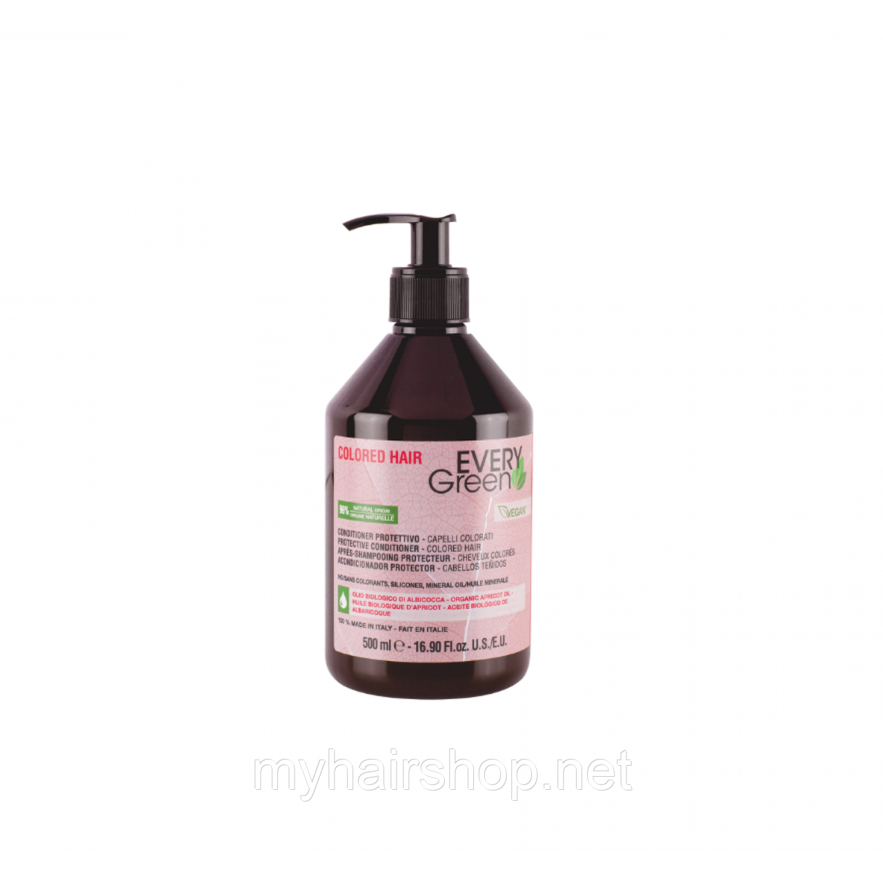 Кондиціонер для фарбованого волосся DIKSON Every Green Colored Hair Restoring Conditioner 500 мл, фото 1