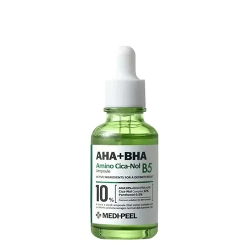 Відновлювальна сироватка Medi-Peel AHA BHA Amino Cica-Nol B5 Ampoule для чутливої та проблемної шкіри обличчя, 30 мл