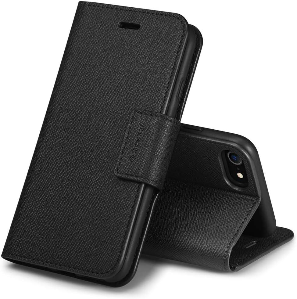 Чохол Caseology Calin Saffiano Black для iPhone 7 | 8 | SE 2020 | SE2022 ACS01177