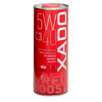 Синтетична олива XADO Atomic Oil 5W-40 C3 RED BOOST 1л, фото 1