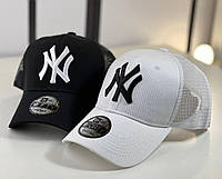 Крутая бейсболка New York Yankees черная сетка