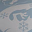 Наклейки новорічні Веселий Дракон зі Сніжинками Символ року 2024 декор вікон Набір S 48х49см глянець Білий, фото 6