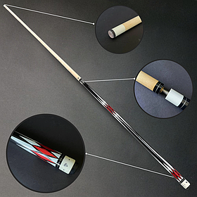 Кий більярдний розбірний, Кий для американського більярду пула дерев'яний 2 частини 145 см SPOINT (9884-1)
