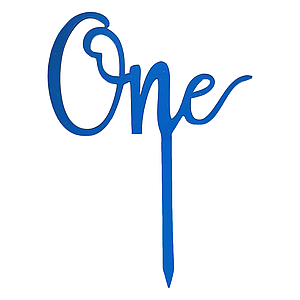 Топпер для торта One | Синій