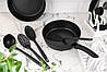 Набір кухонних приладів ARDESTO AR3804GG (4 предмети) Чорний | Пластикові (нейлон) Лопатка, Ополоник, Шумівка, фото 9