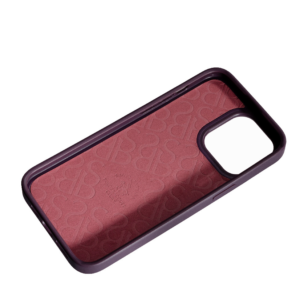 Накладка Santa Barbara Snake Apple iPhone 13 Pro, Фіолетовий, ультратонкий чохол з екокожі, фото 1