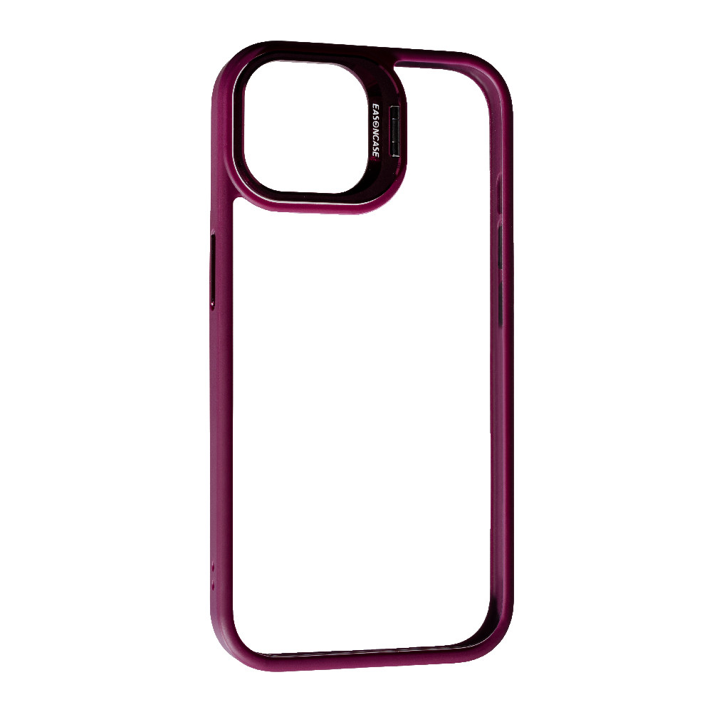 Накладка Easoncase Metal Holder (with Camera Protect) Apple iPhone 15, Bordo, фото 1