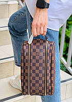 Косметичка Louis Vuitton Damier Canvas коричневая