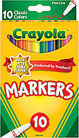 Маркеры Crayola Classic Fine Line Markers, 10 шт! Оригинал!