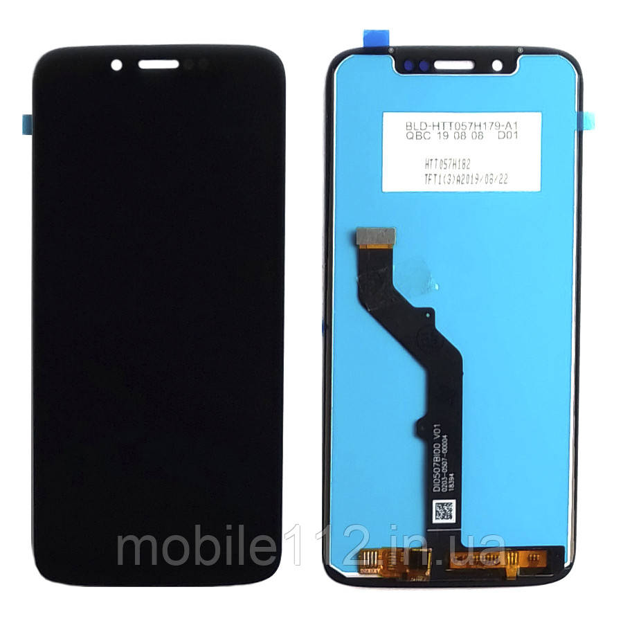 Екран (дисплей) Motorola Moto G7 Play XT1952 з тачскріном чорний
