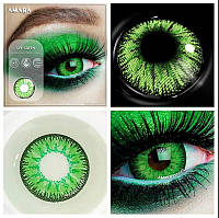 Цветные контактные линзы для глаз AYY-GREEN