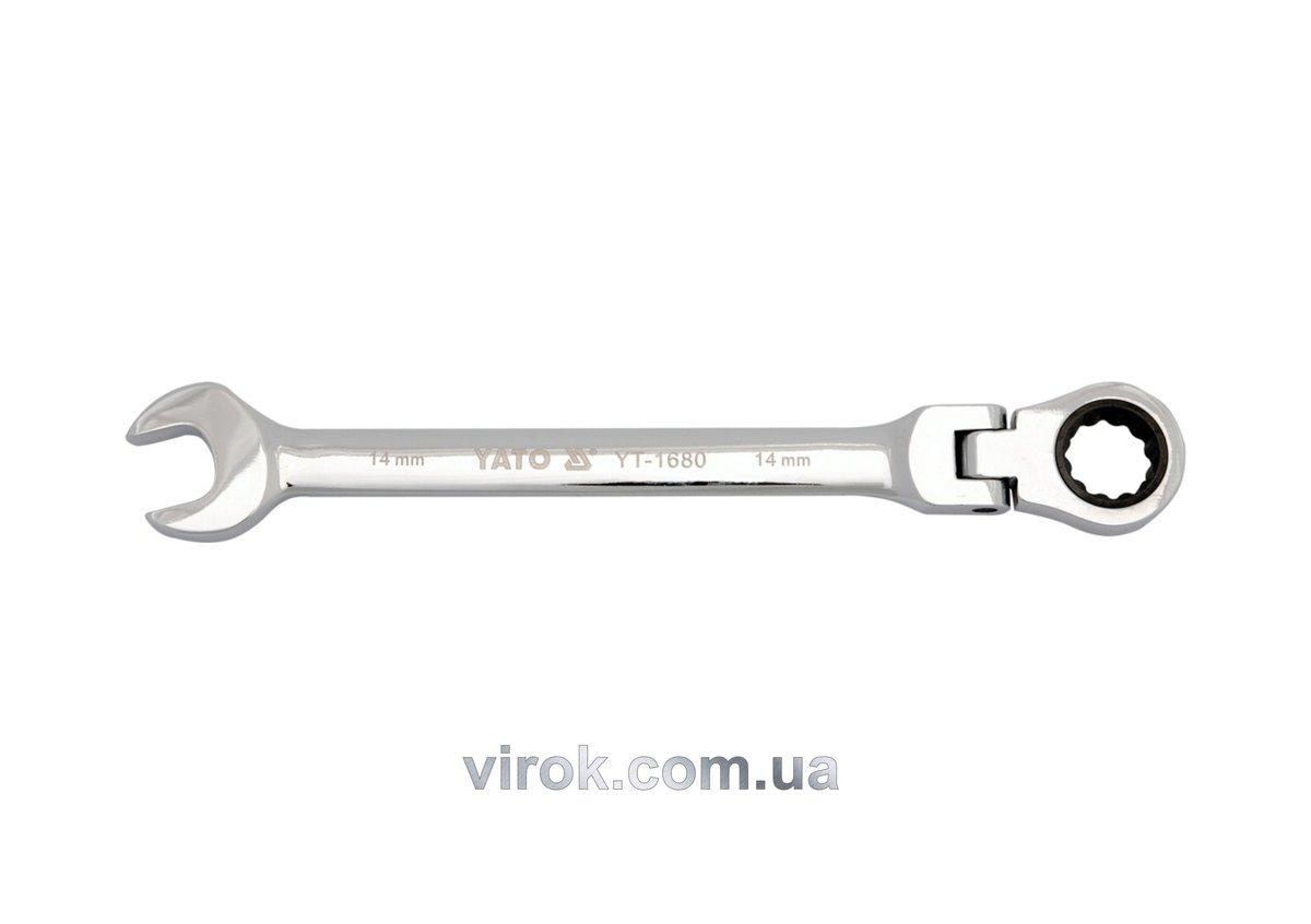 Комбінований ключ з тріскачкою та шарніром 19 мм YATO YT-1685