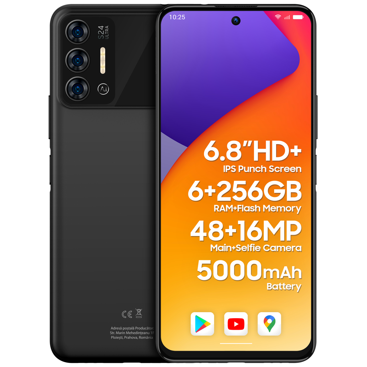 Смартфон iHunt S24 Ultra Space Black – 6/256 Гб, 5000 мАг