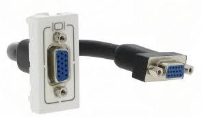 Legrand Розетка Hd15 Mosaic, білий зі шнуром 15 см