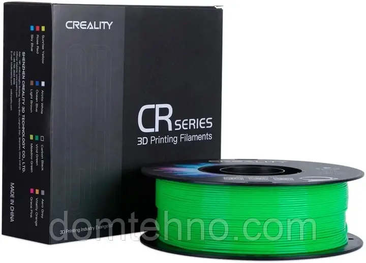 Гнучкий пластик, гумовий пластик TPU Creality Filament для 3D принтера 1.75 мм 1 кг Зелений 3301040037