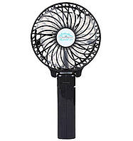 Портативный ручной вентилятор handy mini fan с аккумулятором 18650, черный
