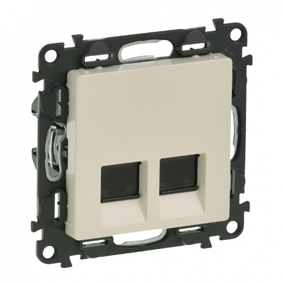 Legrand подвійна RJ45 Кат.5е UTP Слонова кістка, Valena LIFE