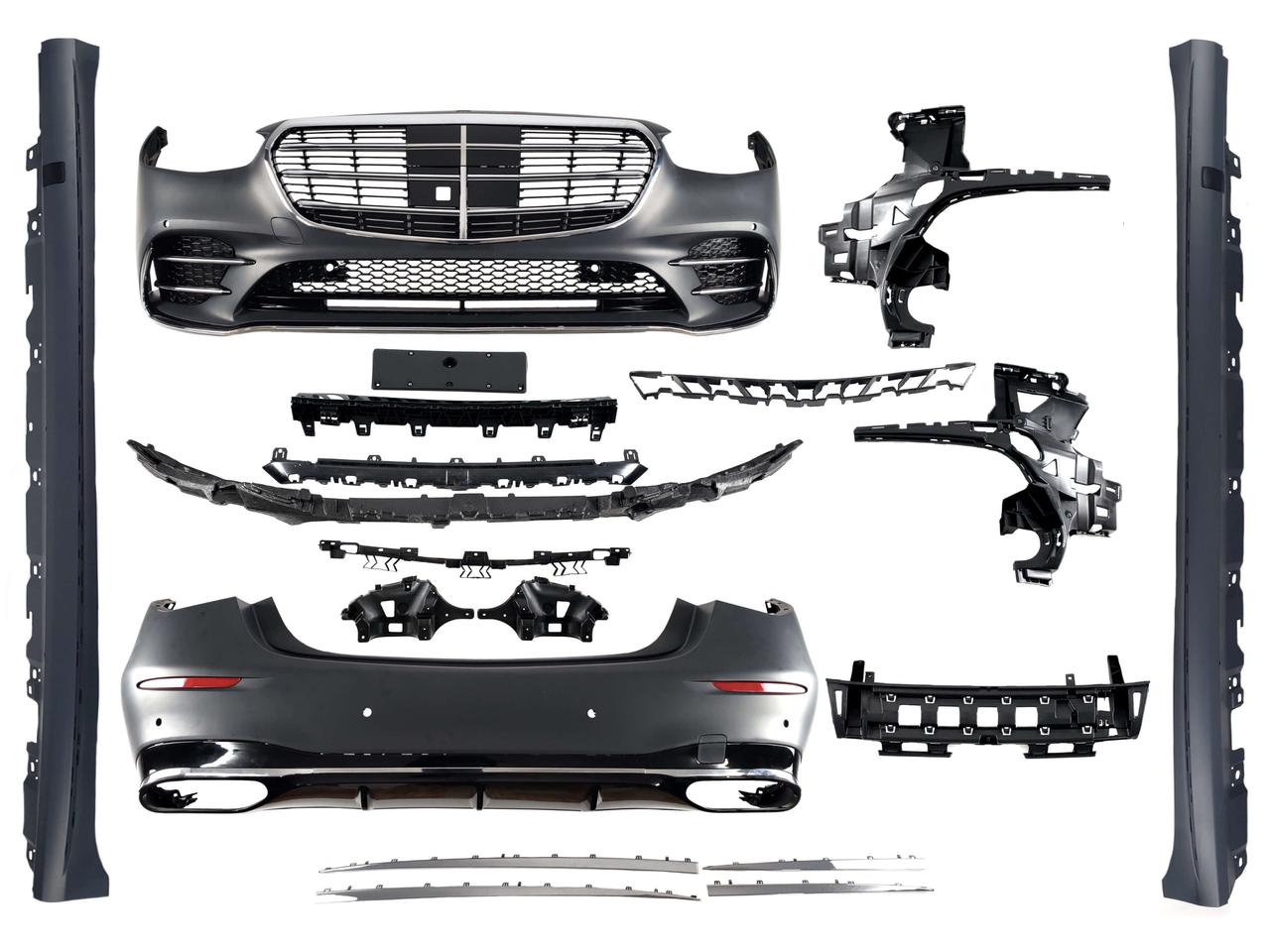 Комплект обваги на Mercedes S-Class W223 2020-2023 року ( стиль AMG line )